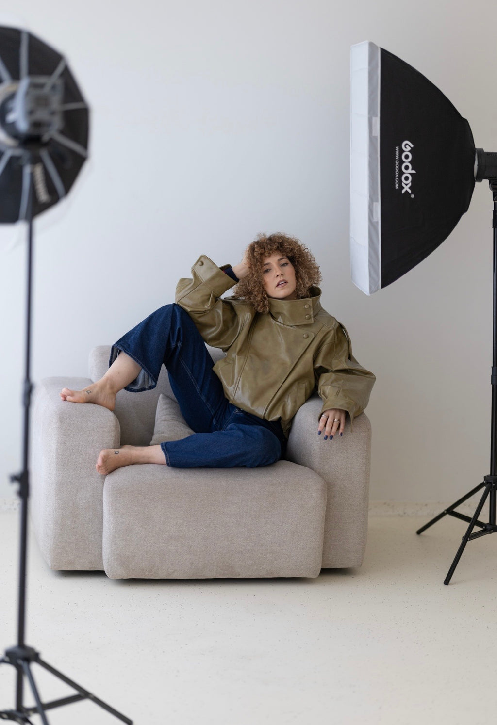 Green Bomber jacket