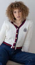 Cardigan with gold bottons