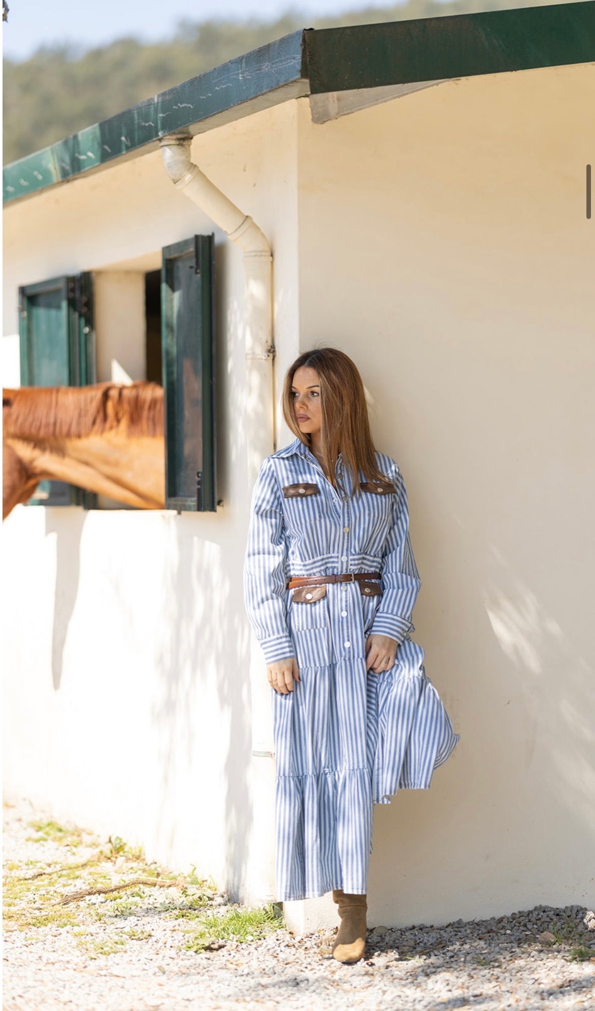 Long Denim Dress